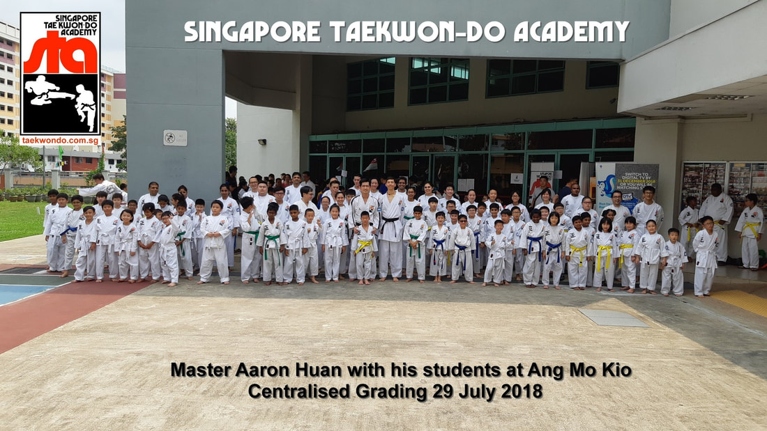 Master Aaron Huan Marine Parade Bukit Batok Ang Mo Kio Centralised Grading Singapore Taekwondo Academy Yishun Northpoint City Heartbeat Zinga Aquarius Bedok Reservoir Waterfront Waves Punggol Gardens Ang Mo Kio GIG International School